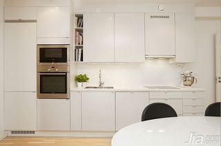 北欧风格别墅小清新白色经济型140平米以上厨房橱柜海外家居