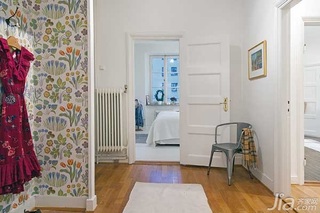 简约风格公寓经济型80平米门厅壁纸海外家居