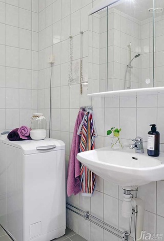 简约风格公寓经济型80平米卫生间洗手台海外家居