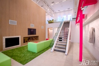 混搭风格别墅经济型140平米以上客厅楼梯沙发海外家居