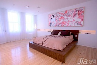 混搭风格别墅经济型140平米以上卧室床海外家居