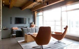 混搭风格公寓经济型100平米客厅电视背景墙沙发海外家居