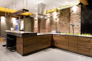 混搭风格公寓经济型100平米厨房吧台橱柜海外家居