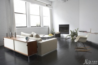 简约风格复式灰色经济型100平米客厅沙发效果图