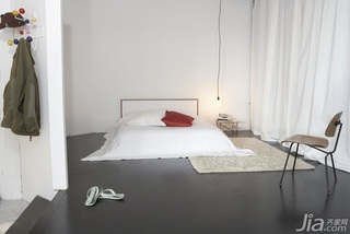 简约风格复式舒适灰色经济型100平米卧室床效果图