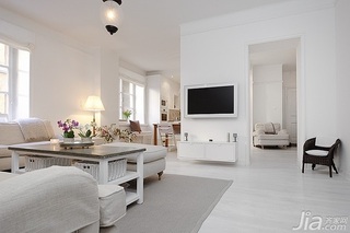 简约风格公寓舒适白色经济型120平米客厅茶几海外家居