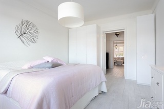 简约风格公寓温馨白色经济型120平米卧室床海外家居