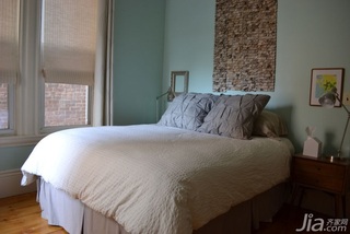 新古典风格二居室舒适富裕型90平米卧室床图片