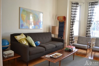 新古典风格二居室富裕型90平米客厅沙发图片