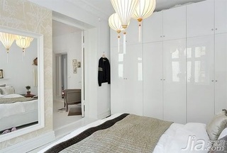 北欧风格公寓经济型90平米卧室衣柜海外家居