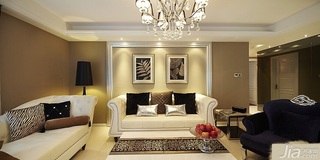 简约风格三居室20万以上110平米客厅沙发图片