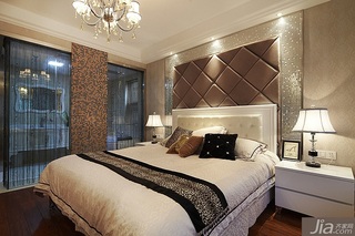 简约风格三居室20万以上110平米卧室床效果图