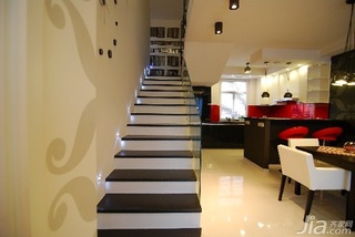 简约风格别墅经济型120平米楼梯餐桌海外家居