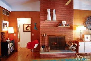 简约风格二居室经济型90平米壁炉海外家居