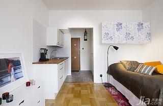 简约风格公寓经济型50平米厨房床海外家居