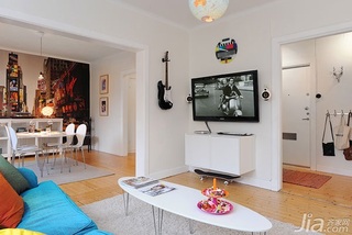 北欧风格复式经济型120平米客厅沙发海外家居
