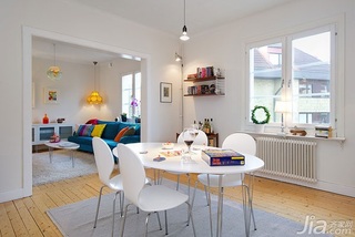 北欧风格复式经济型120平米餐厅餐桌海外家居