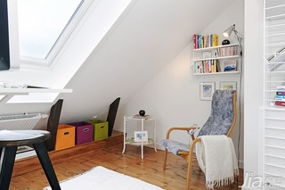 北欧风格复式经济型120平米书房海外家居