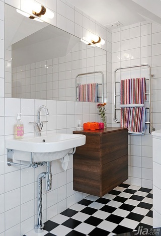 北欧风格复式经济型120平米卫生间洗手台海外家居