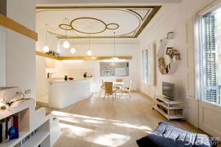 简约风格公寓经济型120平米客厅书架海外家居