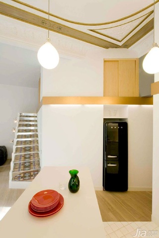 简约风格公寓经济型120平米厨房楼梯橱柜海外家居