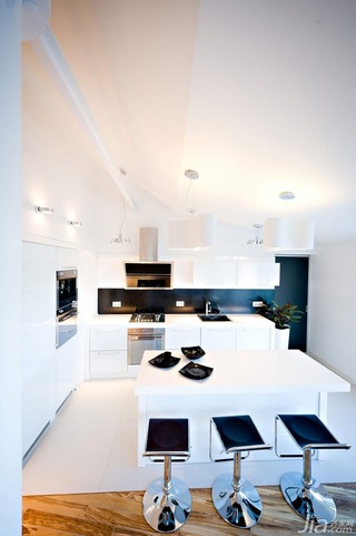 简约风格别墅经济型120平米厨房吧台橱柜海外家居