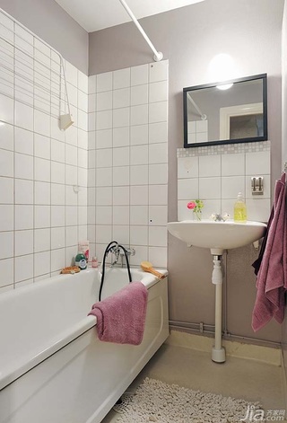 北欧风格公寓经济型110平米卫生间洗手台海外家居