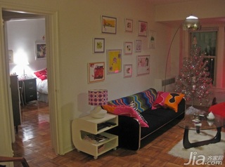 简约风格小户型经济型40平米客厅沙发图片