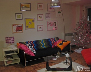 简约风格小户型经济型40平米客厅沙发背景墙沙发图片