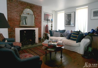 混搭风格复式富裕型110平米客厅沙发海外家居