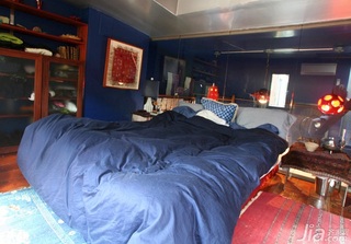 混搭风格复式舒适富裕型110平米卧室床海外家居