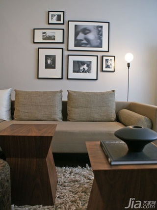 简约风格小户型经济型60平米沙发背景墙沙发海外家居
