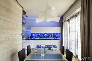 简约风格别墅富裕型130平米餐厅餐桌海外家居