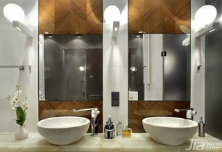 简约风格别墅富裕型130平米卫生间洗手台海外家居
