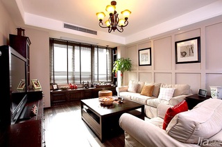 混搭风格二居室富裕型90平米客厅沙发背景墙茶几效果图