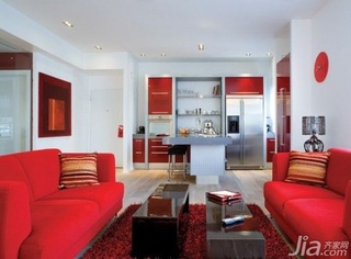混搭风格公寓经济型70平米客厅沙发海外家居