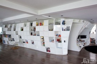 混搭风格公寓经济型90平米书架海外家居