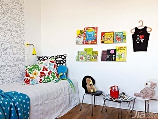 简约风格公寓可爱富裕型110平米儿童房儿童床海外家居