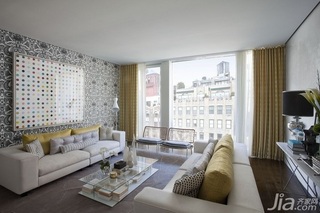 简约风格公寓富裕型120平米客厅沙发背景墙沙发海外家居