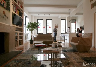 简约风格复式经济型80平米客厅沙发海外家居