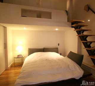简约风格复式经济型80平米卧室楼梯床海外家居