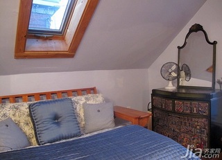 混搭风格复式富裕型120平米卧室床海外家居
