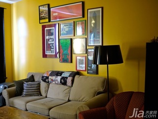 简约风格复式红色经济型80平米客厅沙发海外家居