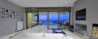 简约风格公寓富裕型130平米客厅电视背景墙沙发海外家居