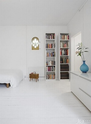 简约风格公寓经济型90平米书架海外家居