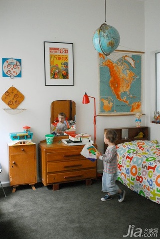 新古典风格复式经济型70平米儿童房床海外家居