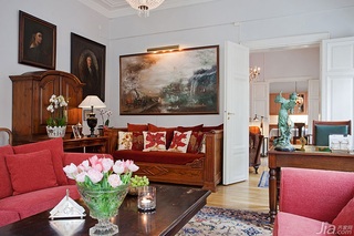 美式风格别墅豪华型140平米以上客厅沙发海外家居