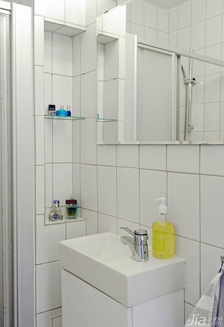 简约风格公寓经济型60平米卫生间洗手台海外家居
