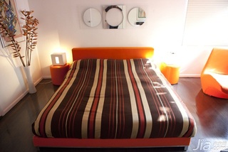 简约风格公寓舒适富裕型120平米卧室床海外家居