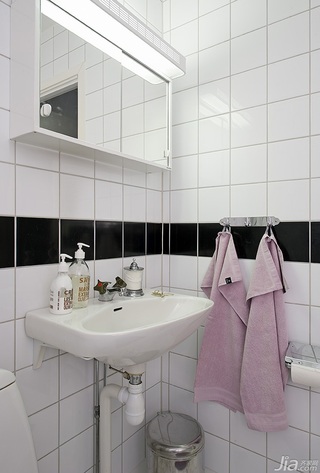 欧式风格公寓富裕型卫生间洗手台海外家居